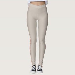 Tan med rand Leggings