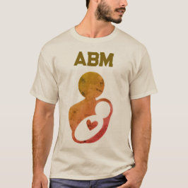 Tan Mother Baby ABM Peace Love Breastmilk T Shirt