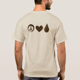 Tan Mother Baby ABM Peace Love Bröstmjölk T Shirt
