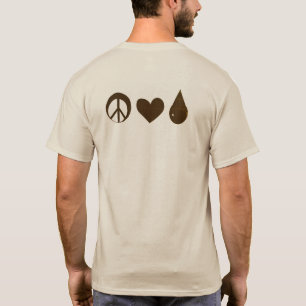 Tan Mother Baby ABM Peace Love Bröstmjölk T Shirt