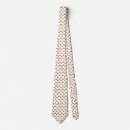 Tan necktie featuring a subtle geometric pattern  slips