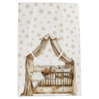 TAN NEUTRALT FÄRG BOHO BABY CRIB