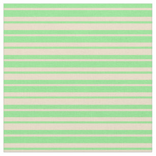 Tan- och Ljust grönt Färgad, lind/stripe Mönster Tyg
