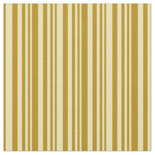 Tan och Mörk Goldenrod Linjer/Rand Mönster Tyg