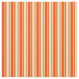 Tan och Red Stripe/LINN Mönster Tyg