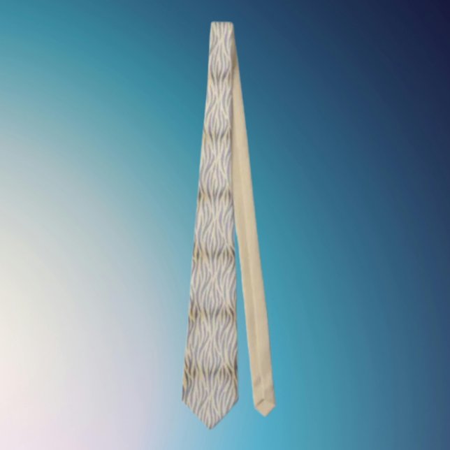 Tan och svart randig slips med zebramönster (Skapare uppladdad)