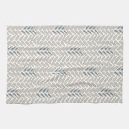 Tan och Teal Wheat Mönster Tea Towel Kökshandduk