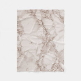 Tan- och Vit Marble-blandning Fleecefilt