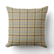 Tan och Wedgewood Blå Plaid