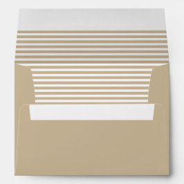 Tan och White Stripe
