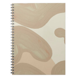Tan Paint Lines Notebook – Minimalist Chic Anteckningsbok