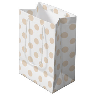 Tan polka dots