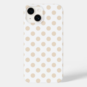 Tan polka dots