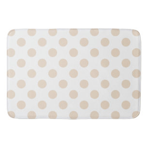 Tan polka dots badrumsmatta