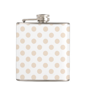Tan polka dots fickplunta