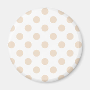 Tan polka dots magnet