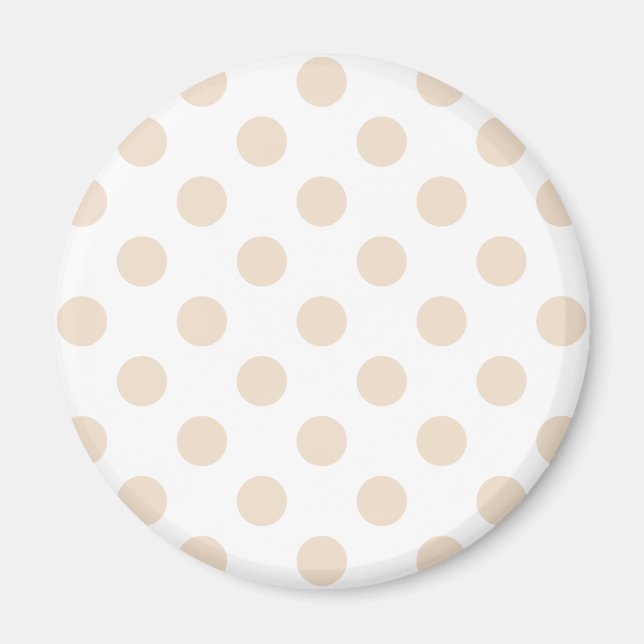 Tan polka dots magnet (Framsidan)