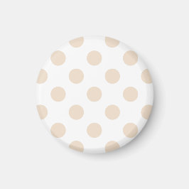 Tan polka dots magnet