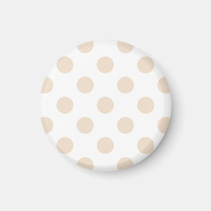 Tan polka dots magnet