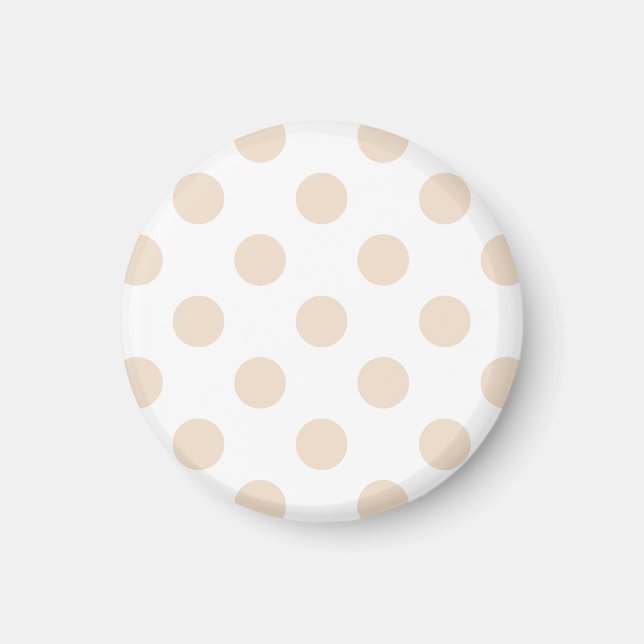 Tan polka dots magnet (Framsidan)