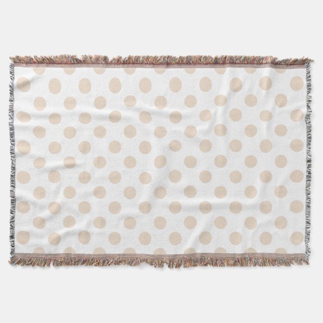 Tan polka dots mysfilt (Framsidan)