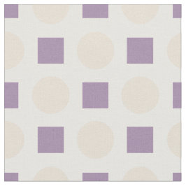 Tan polka dots och lavendel tyg