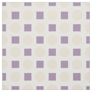 Tan polka dots och lavendel tyg