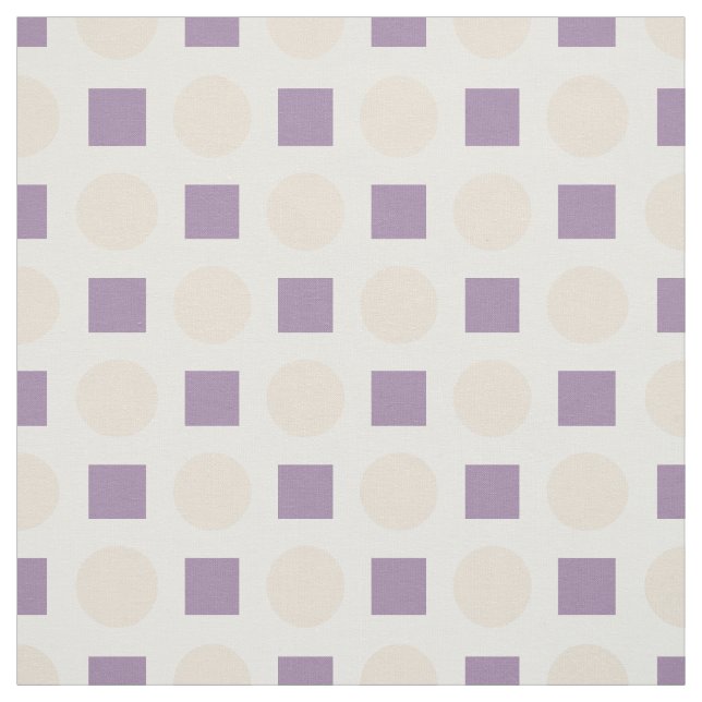 Tan polka dots och lavendel tyg (Provkarta)