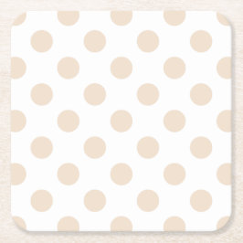 Tan polka dots underlägg papper kvadrat