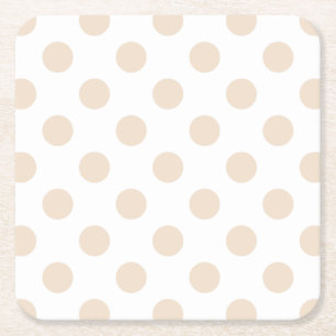 Tan polka dots underlägg papper kvadrat