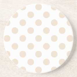 Tan polka dots underlägg sandsten