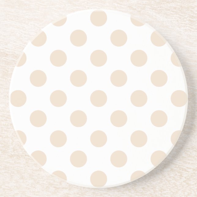 Tan polka dots underlägg sandsten (Framsidan)