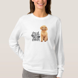 Tan Pudel - stanna hemma Hund T Shirt