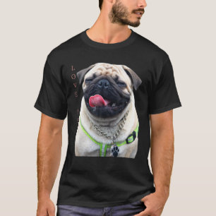 Tan Pug Women Manar Pug Mamma Pappa Life Te Kärlek T Shirt