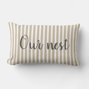 Tan rand Lumbar Pillow Lumbarkudde