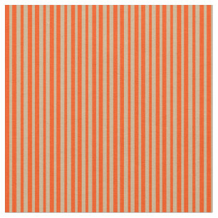 Tan & Red Stripe Mönster Tyg