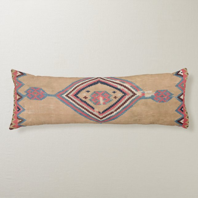  Tan Rosa Medallion Baby blue Cowboy  Kroppskudde (Framsidan)