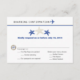 Tan Royal Blue Starfish Boarding Pass OSA