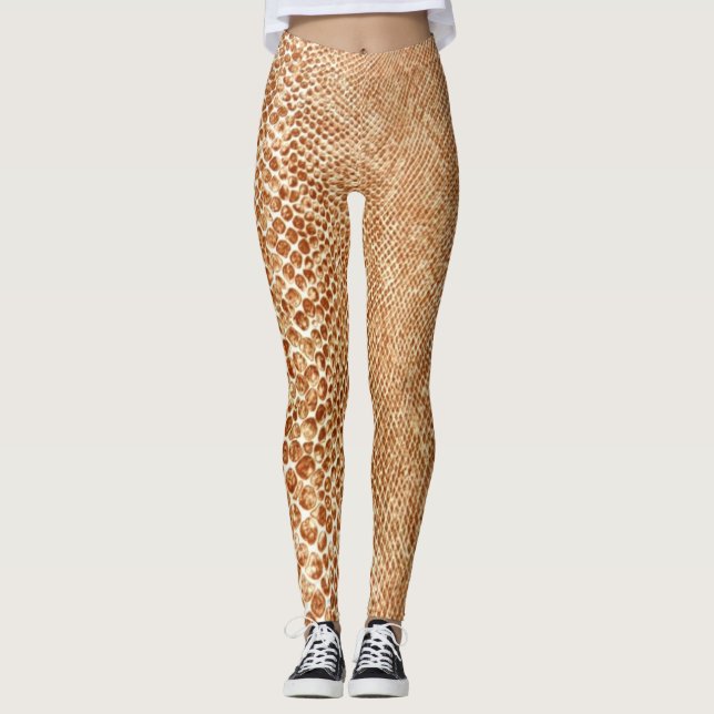 Tan Snake Leggings (Framsida)