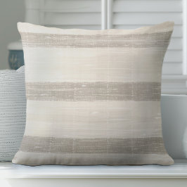 Tan Stripe Pillow Kudde