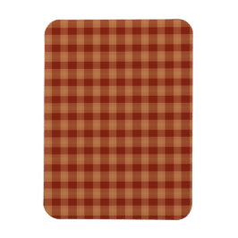 Tan Tartan Flexible Photo Magnet