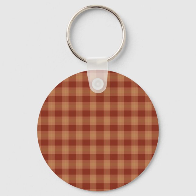 Tan Tartan Keychain Nyckelring (Framsida)