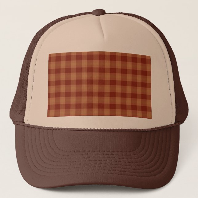 Tan Tartan Truckerkeps (Framsida)