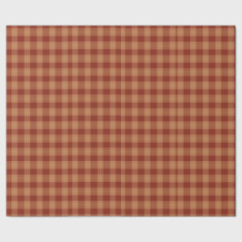 Tan Tartan Wrapping Papper Presentpapper