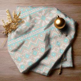 Tan/Teal-ID208 för Stitch Mönster9 Tyg