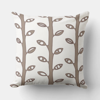 Tan VINES Retro DESIGN Dekorativ kudde