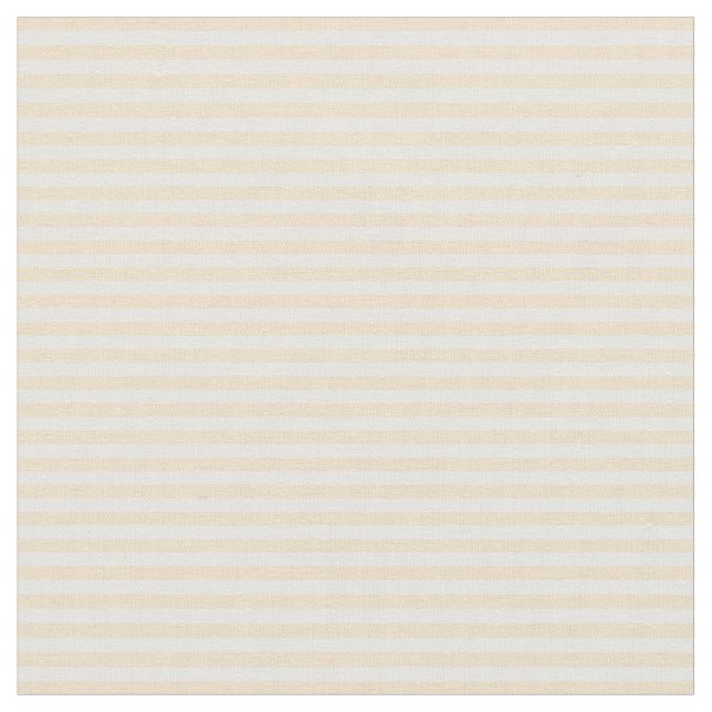 Tan & White Mönster Tyg (Närbild)