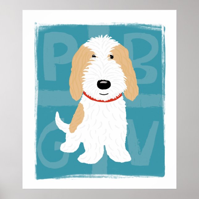 Tan & White PBGV Poster (Framsidan)