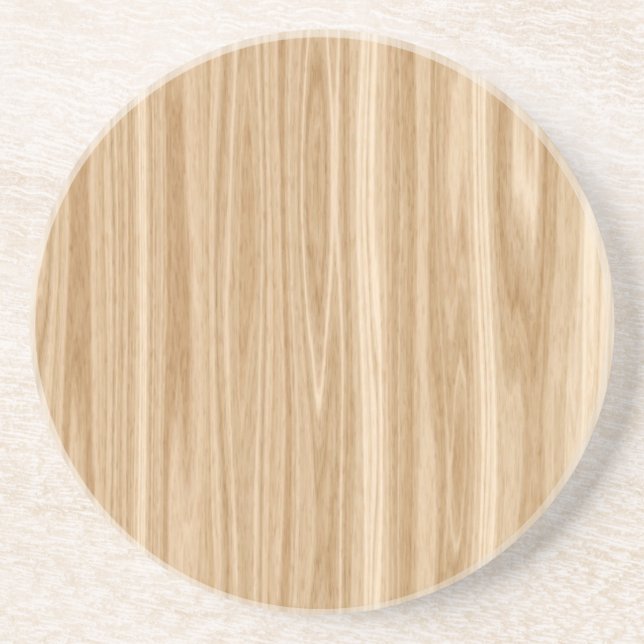 Tan Wood Grain Underlägg (Framsidan)