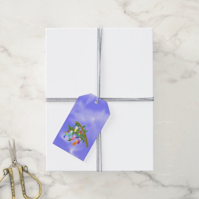 Tanabata önsketräd presentetikett (Med Snöre)